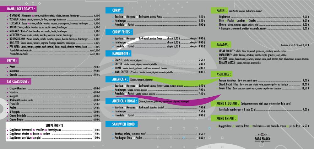 Saba Snack - Menu Image 4